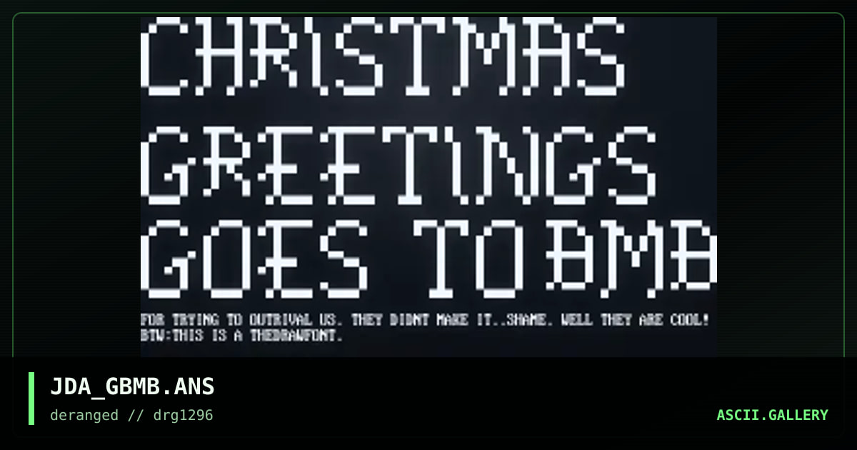 JDA_GBMB.ANS, by joda, 1996