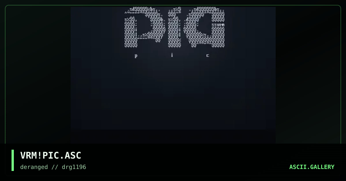 pic. pikk. pick. cock., by vermin, 1996