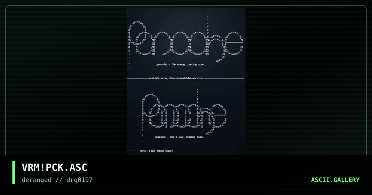pancake logos, by vermin, 1997