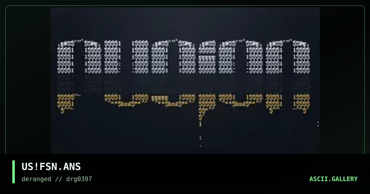 fsn undone uNF. ascii., by vermin, fonzie, 1997