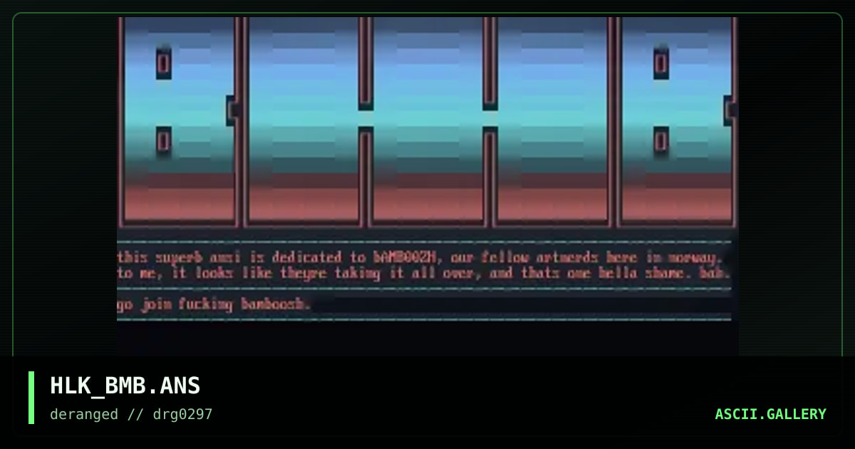 bAMBOOSH pURSENAPPERS, by hullk, 1997