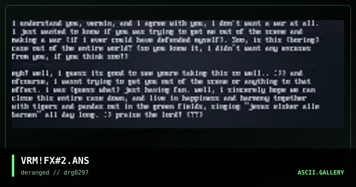 another flux reply, by vermin, 1997