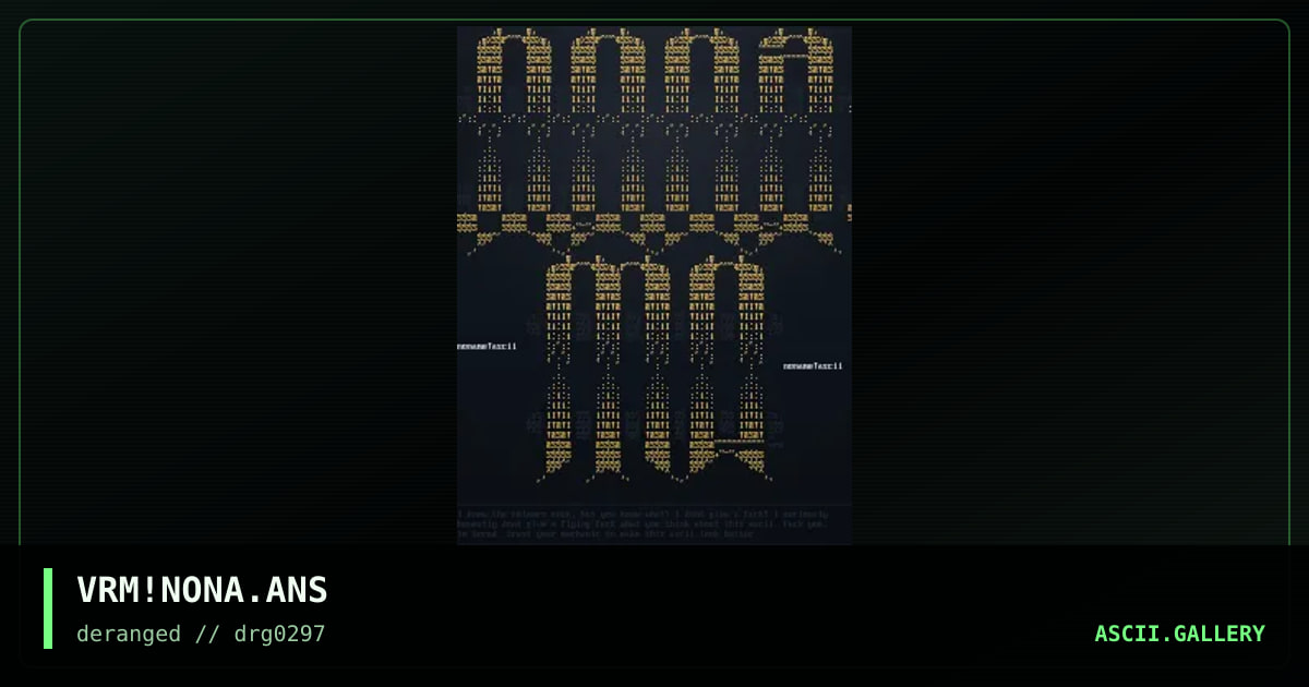 nOname!ascii, by vermin, 1997