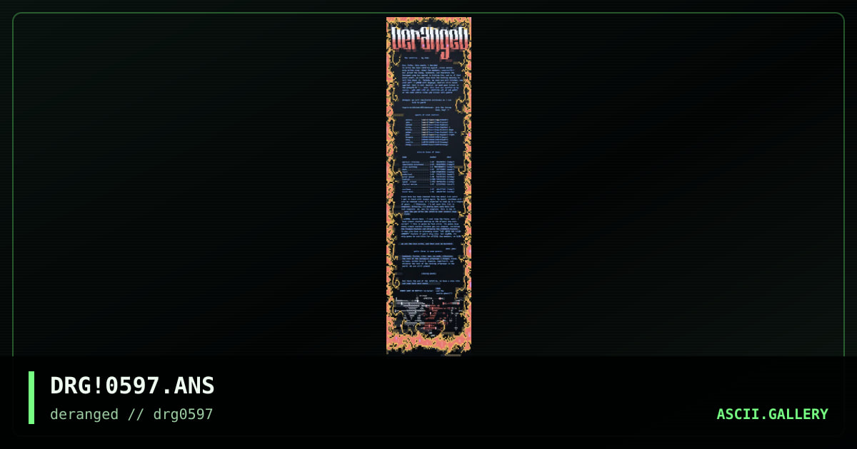 infofil om gruppen "deranged"!!, by untagged, 1997