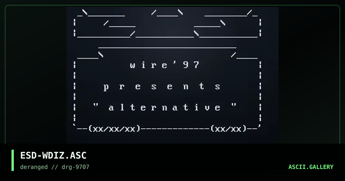 ESD-WDIZ.ASC, by eside, 1997
