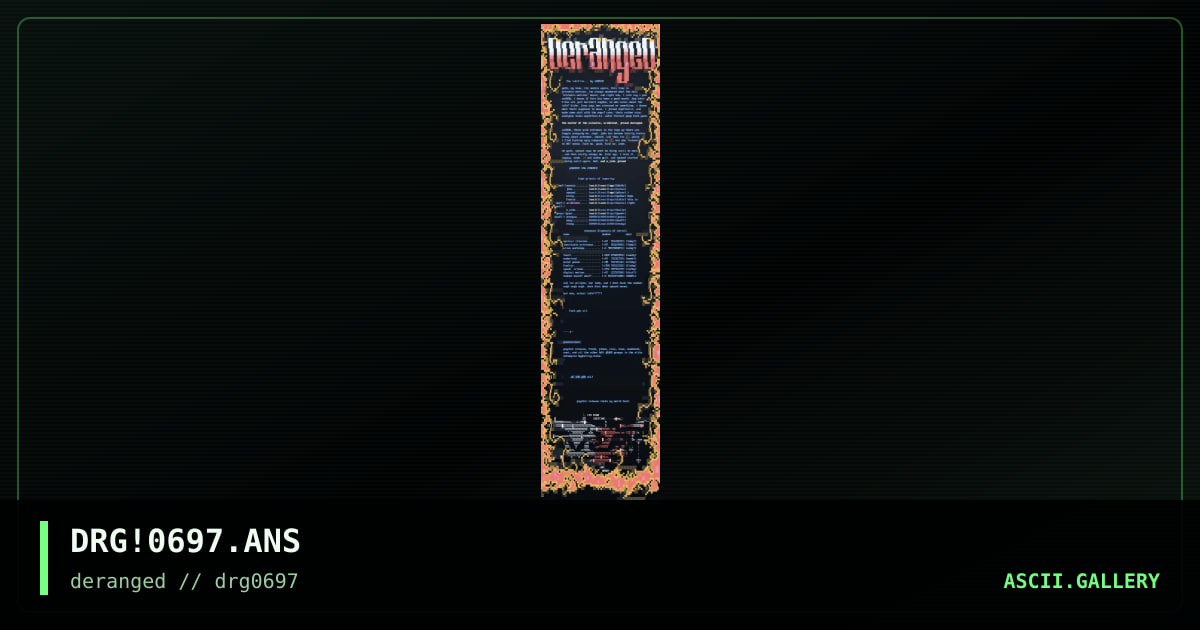 infofil om gruppen "deranged"!!, by joda, vermin, 1997
