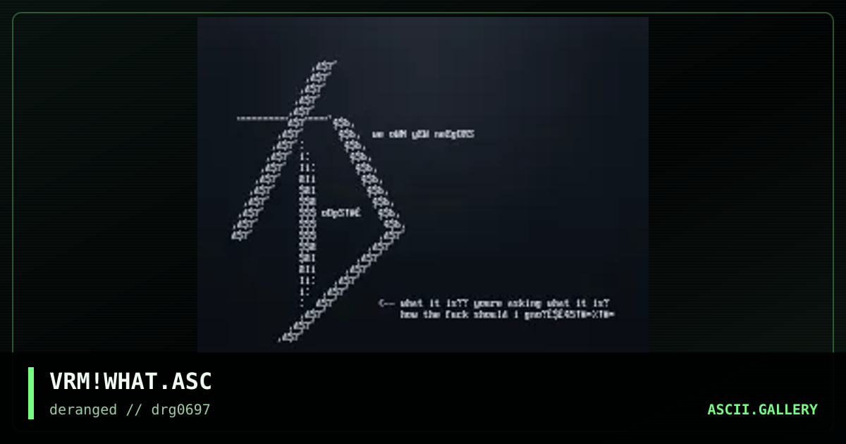 VRM!WHAT.ASC, by vermin, 1997