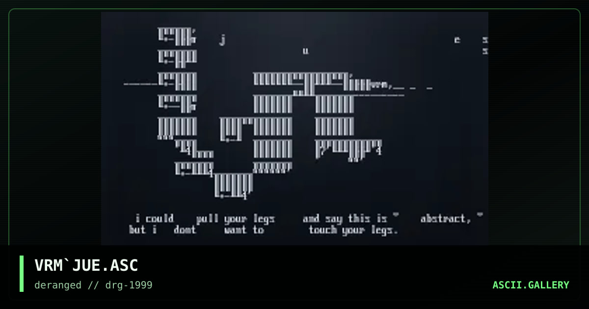 VRM`JUE.ASC, by vermin, 1999
