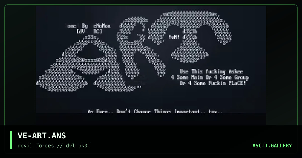 Askee Of The Word "ART", by venomous, 1997