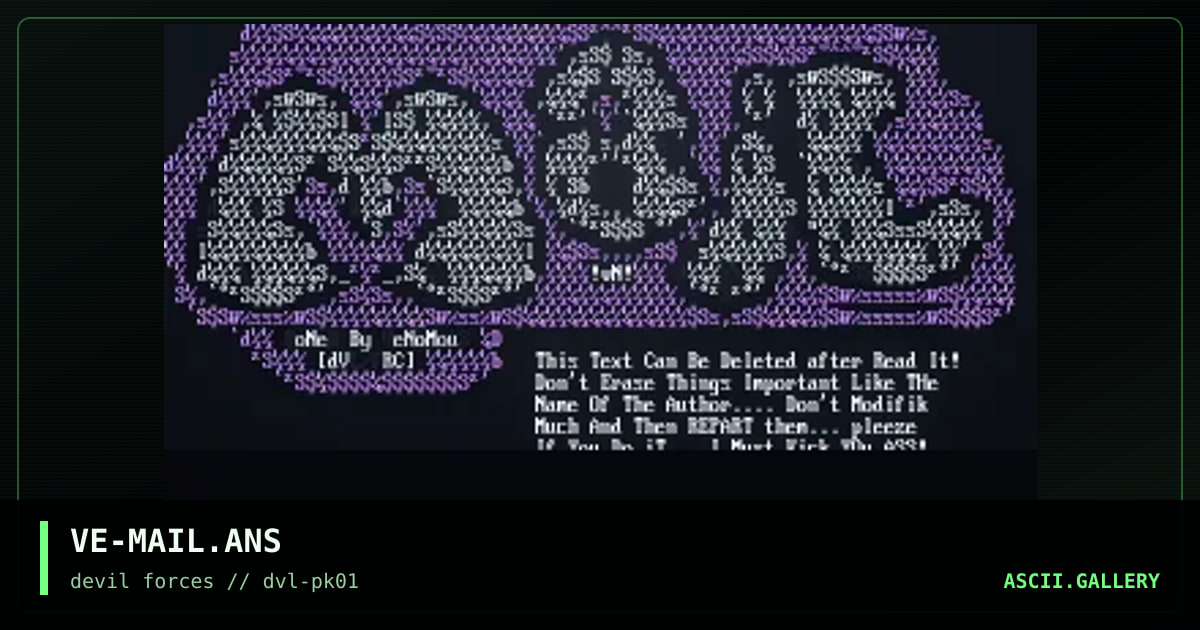 Askee Of "MAiL" KEWLiSiMo!, by venomous, 1997