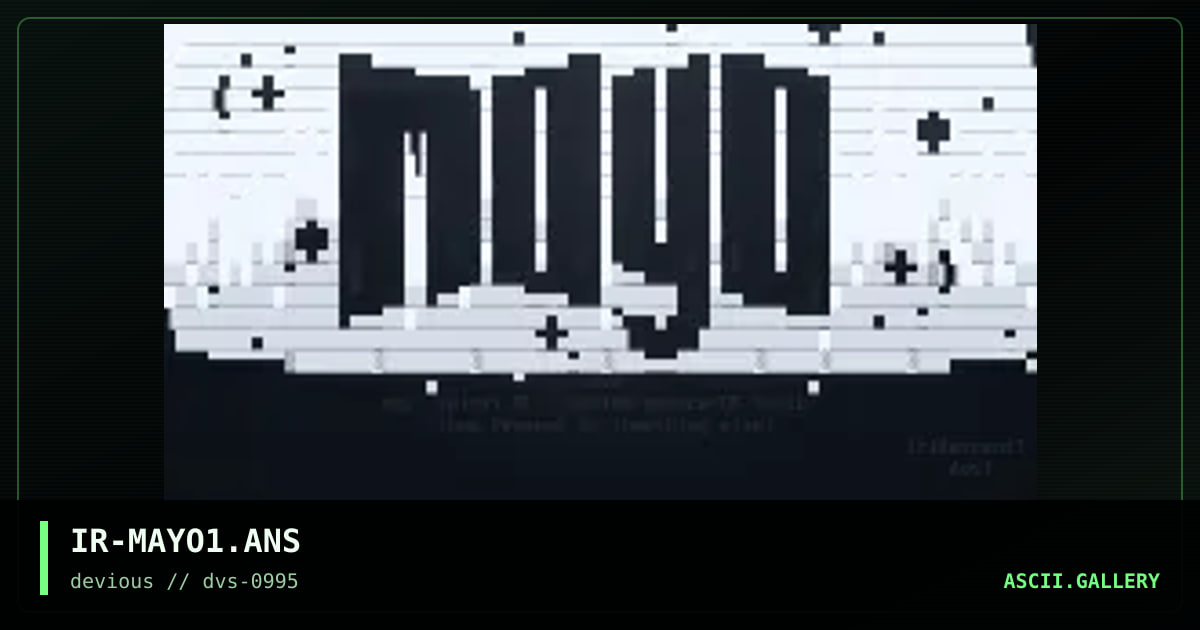 IR-MAYO1.ANS, by iridescent, 1995