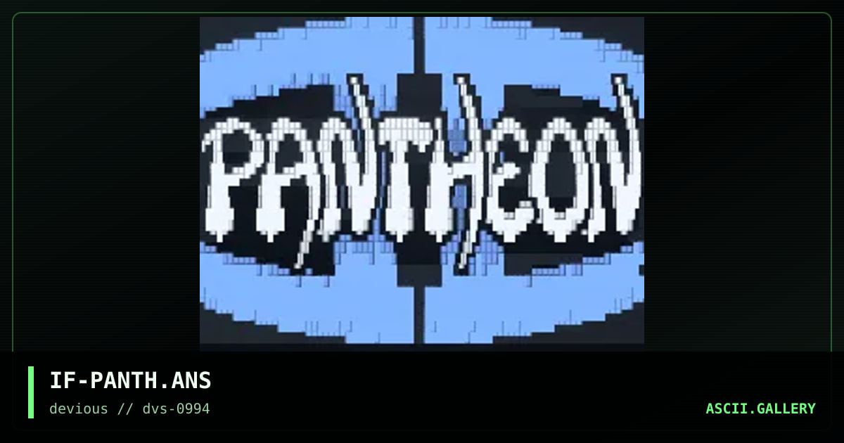 IF-PANTH.ANS, by mutant if, 1994