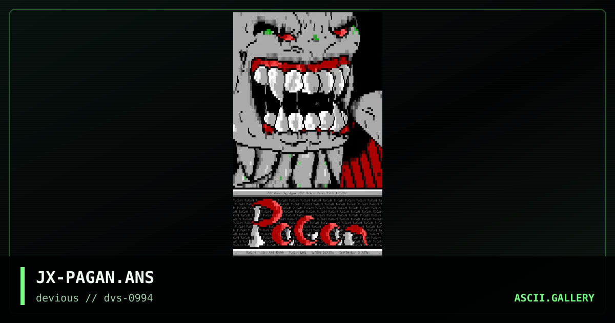 JX-PAGAN.ANS, by jynx, 1994