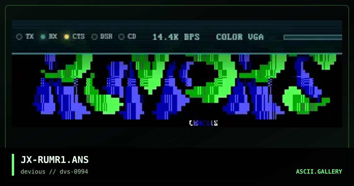 JX-RUMR1.ANS, by jynx, 1994