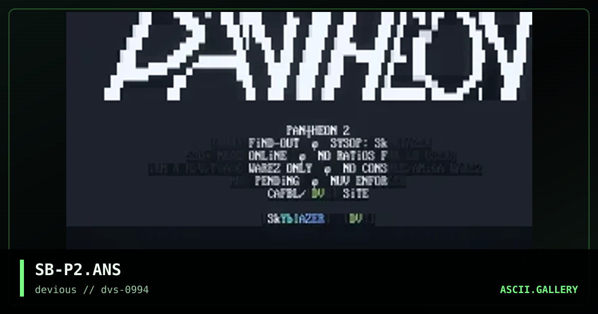 SB-P2.ANS, by skyblazer, 1994