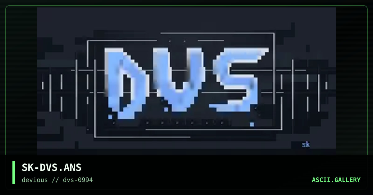SK-DVS.ANS, by untagged, 1994