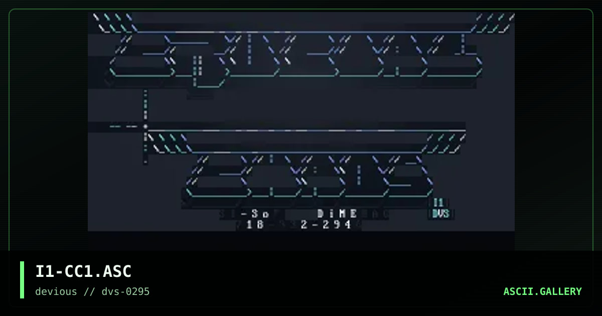 Crucial Chaos ASCii, by iczer-1, 1995