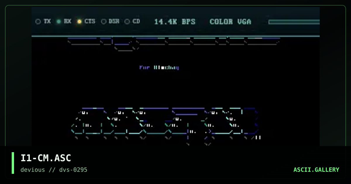 Crucial Chaos Matrix ASCii, by iczer-1, 1995