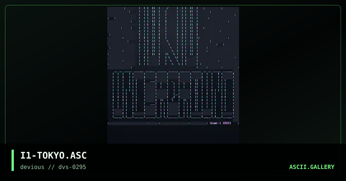 Tokyo Underground ASCii, by iczer-1, 1995