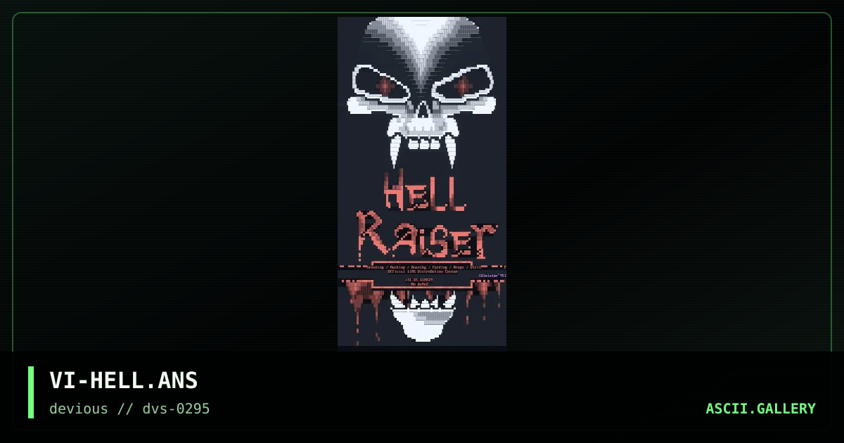 Hell Raiser, by violator, 1995