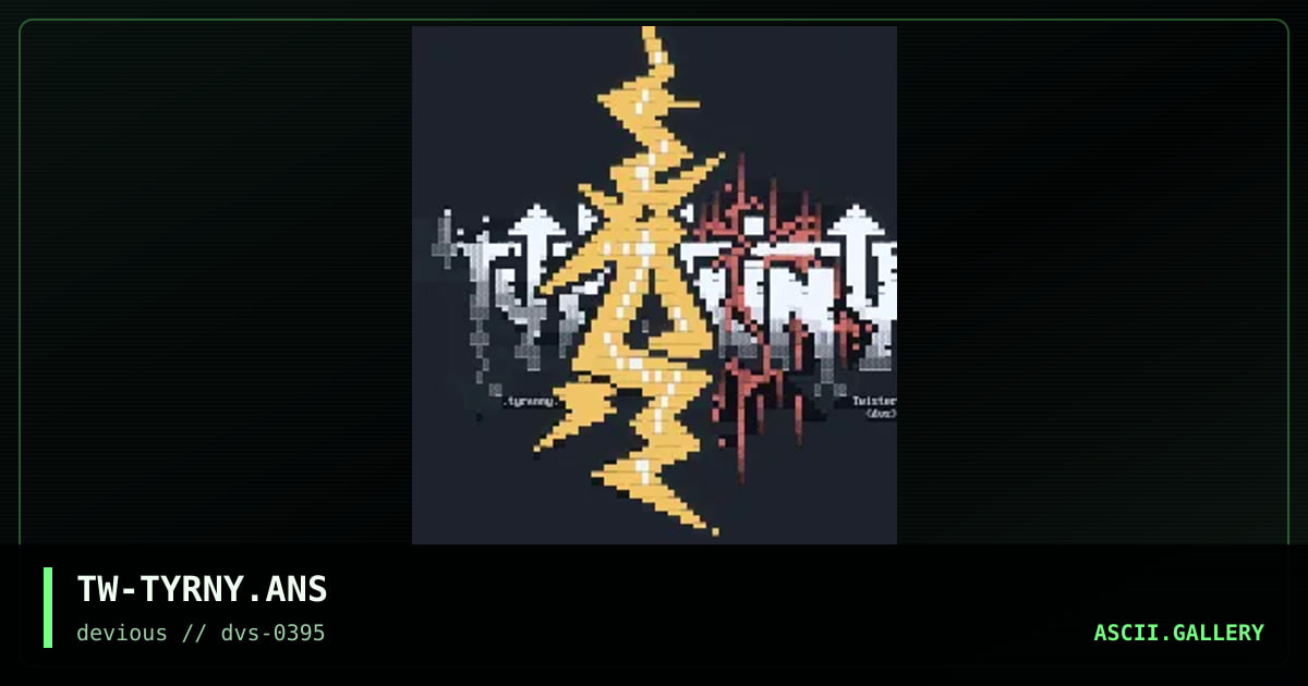 Tyranny Logo, by twister, 1995