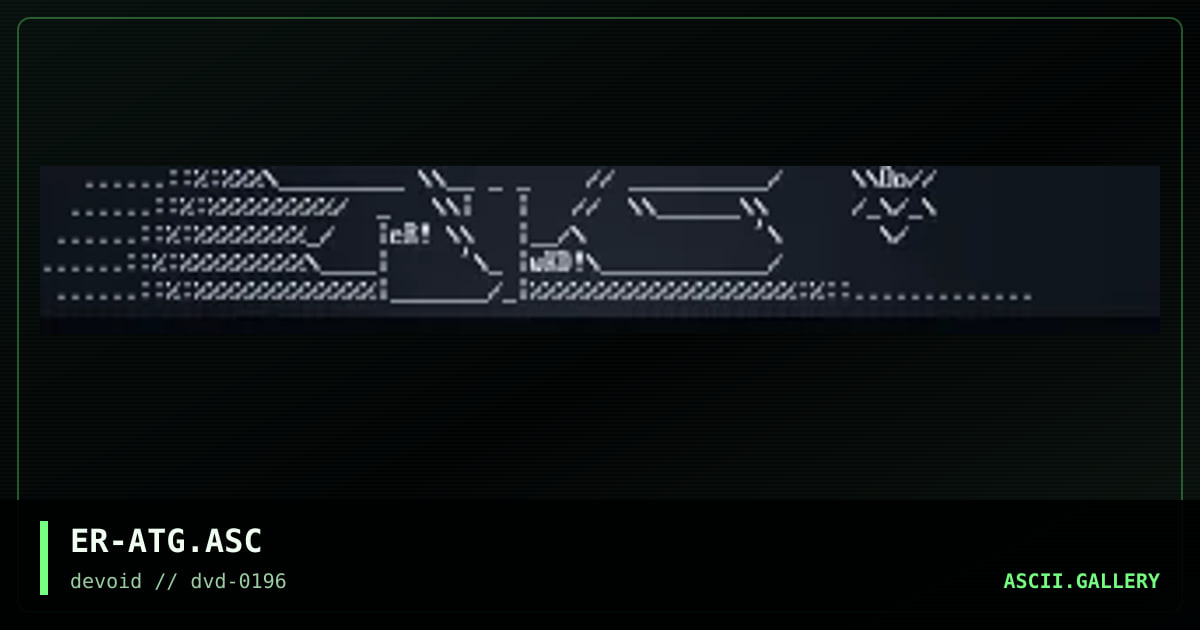 atg ascii, by erupt, 1996