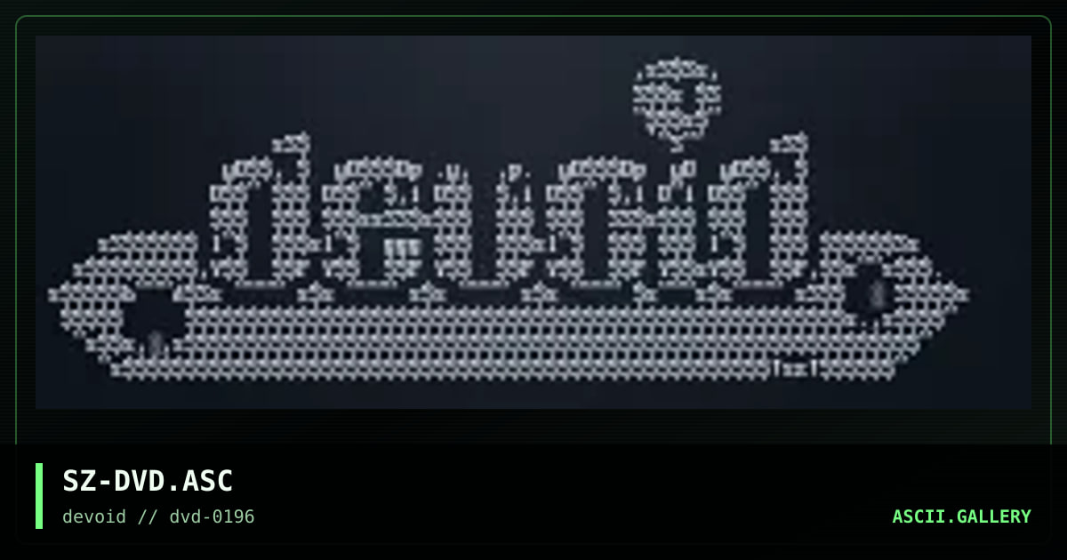 devoid ascii, by seize, 1996