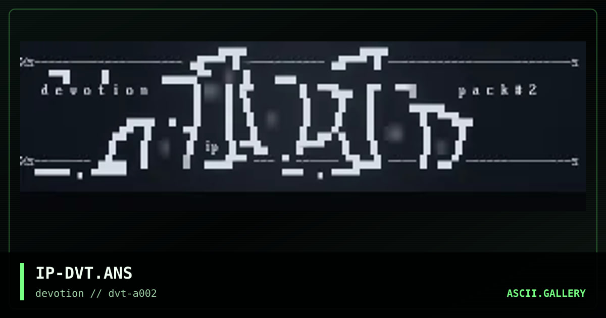 IP-DVT.ANS, by mighty mouse, 1996