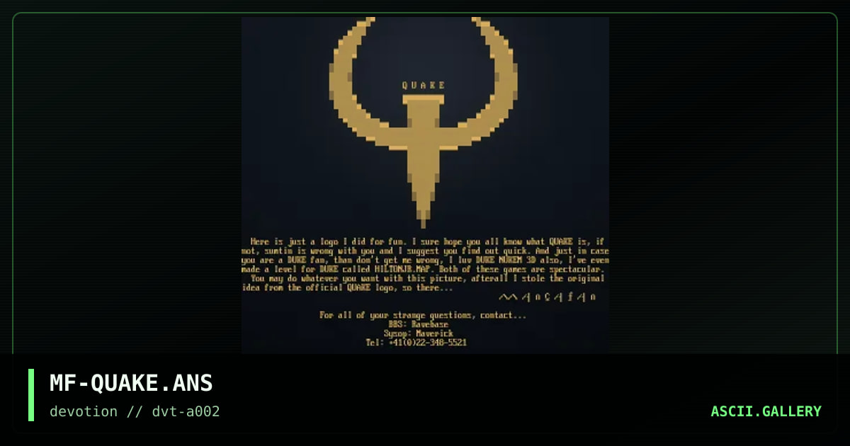 MF-QUAKE.ANS, by mangafan, 1996