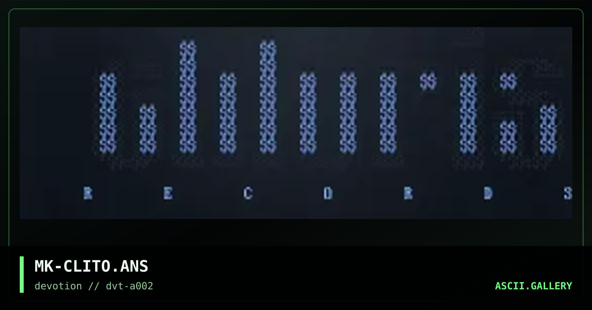 MK-CLITO.ANS, by maniak, 1996