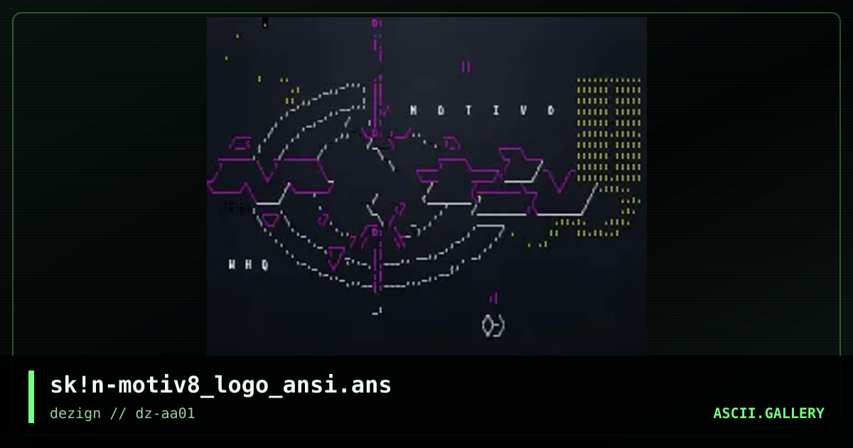 sk!n-motiv8_logo_ansi.ans, by skin, 2015