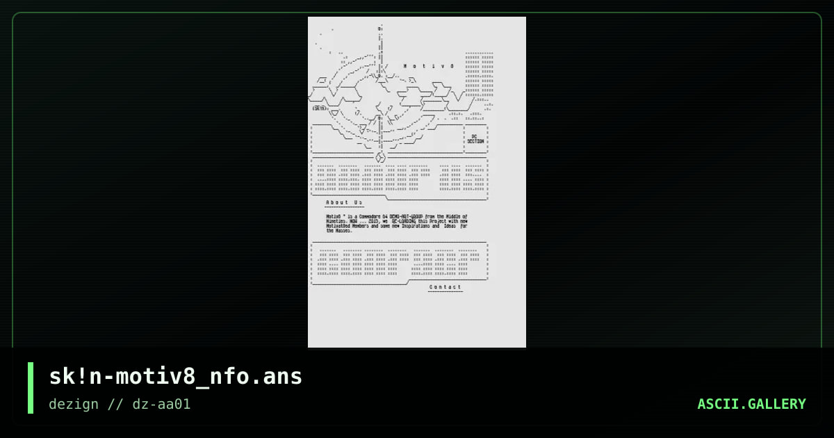 sk!n-motiv8_nfo.ans, by skin, 2015