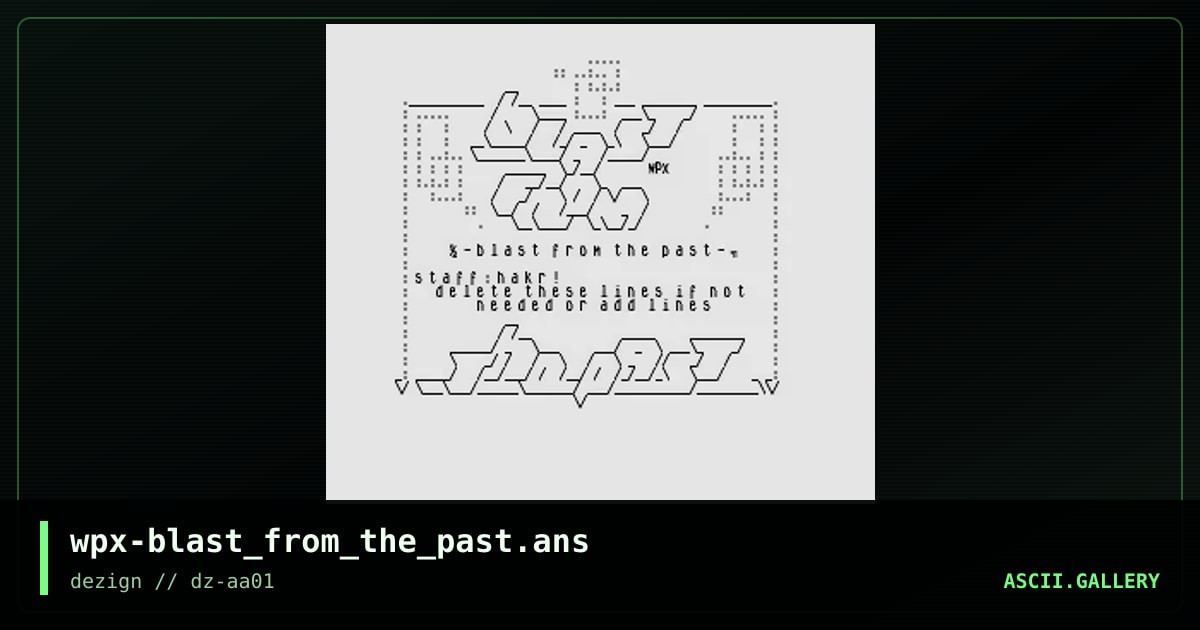 wpx-blast_from_the_past.ans, by weapon x, 2015
