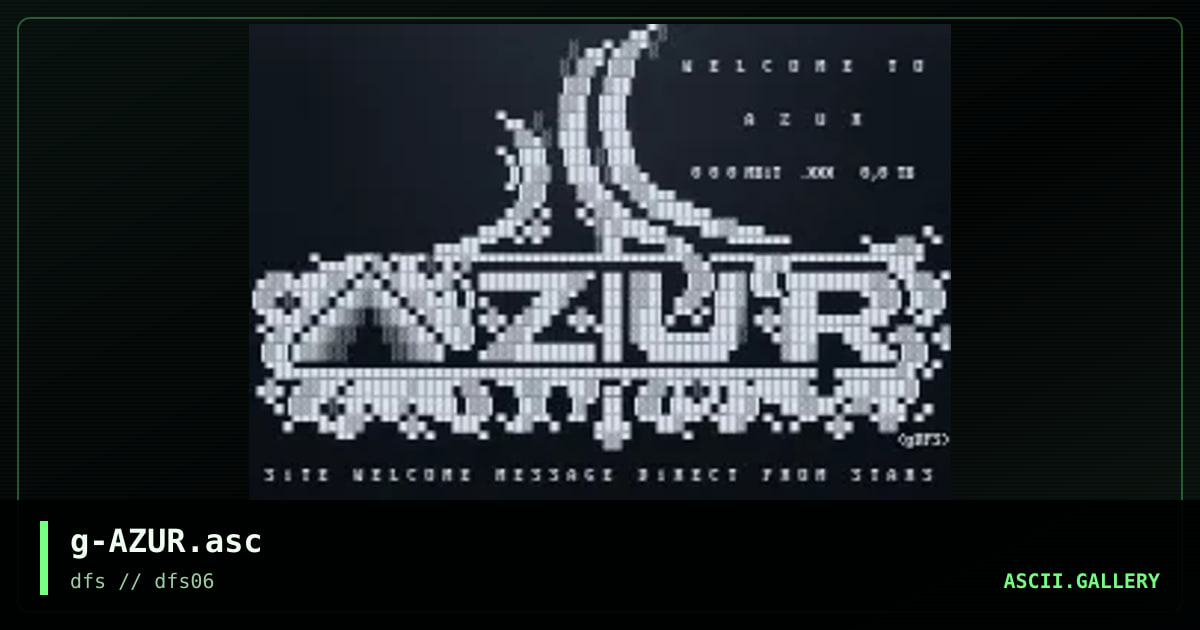 g-AZUR.asc, by gdfs, 2006