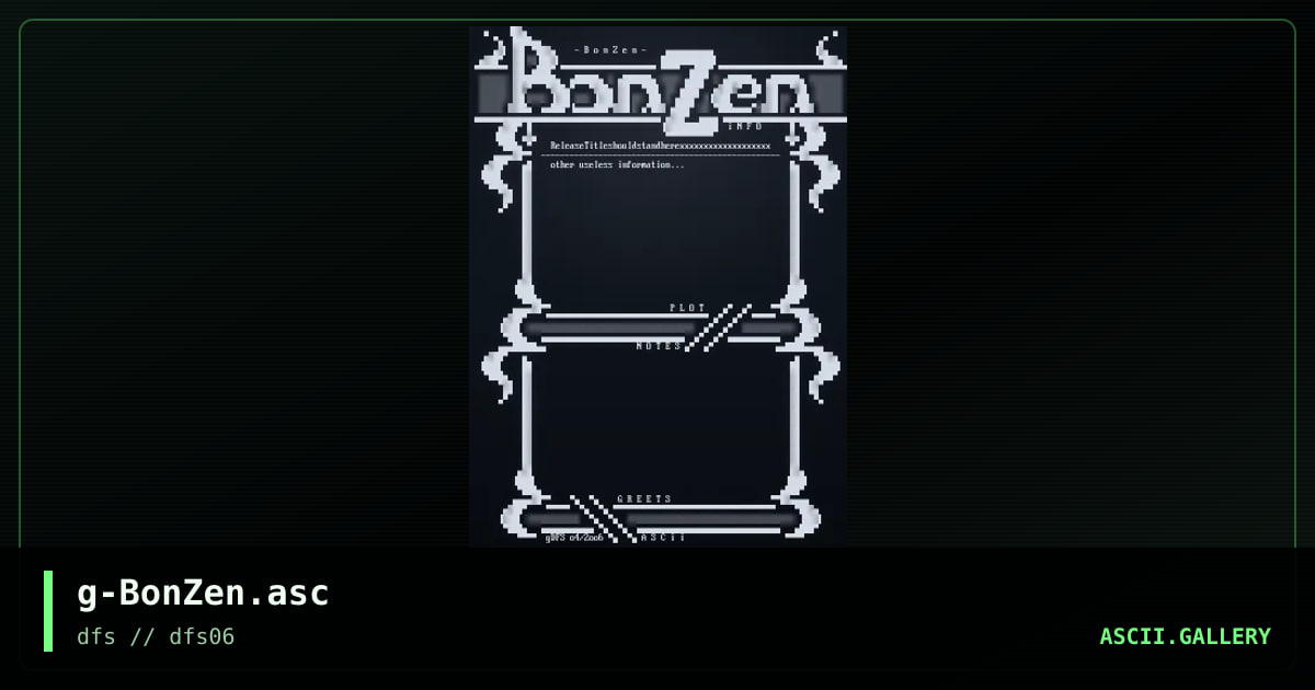 g-BonZen.asc, by gdfs, 2006