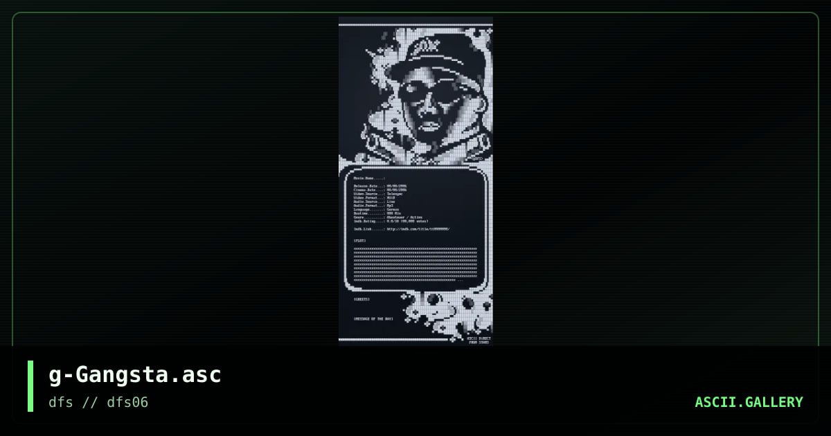 g-Gangsta.asc, by gdfs, 2006