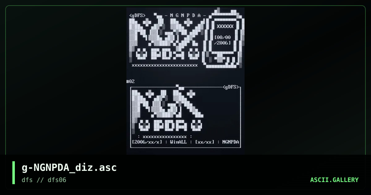 g-NGNPDA_diz.asc, by gdfs, 2006