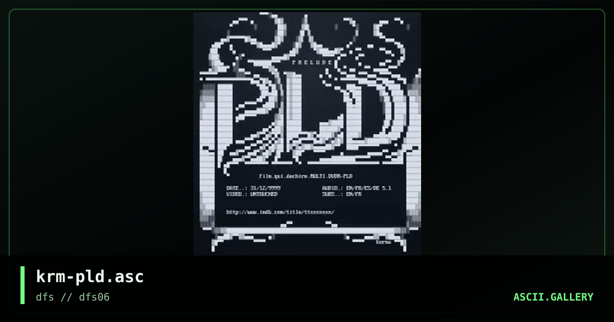 krm-pld.asc, by untagged, 2006