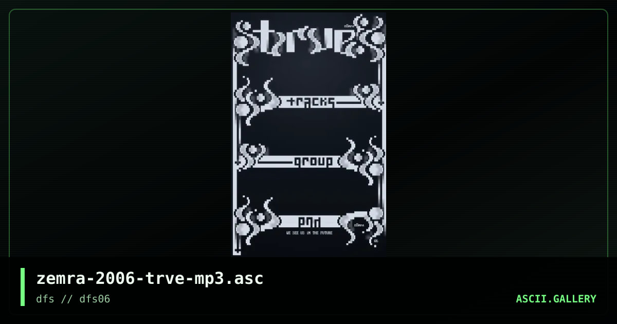 zemra-2006-trve-mp3.asc, by zemra, 2006