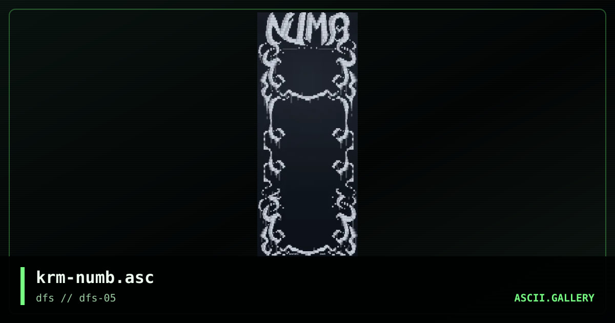krm-numb.asc, by untagged, 2005