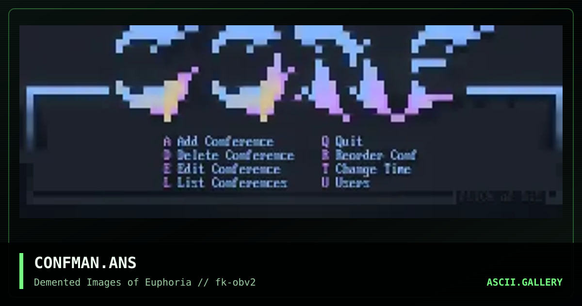 CONFMAN.ANS, by flick, 1994