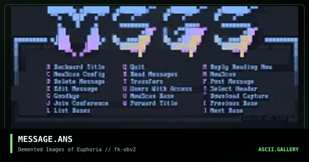 MESSAGE.ANS, by flick, 1994