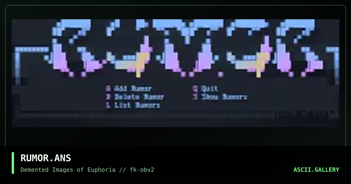 RUMOR.ANS, by flick, 1994
