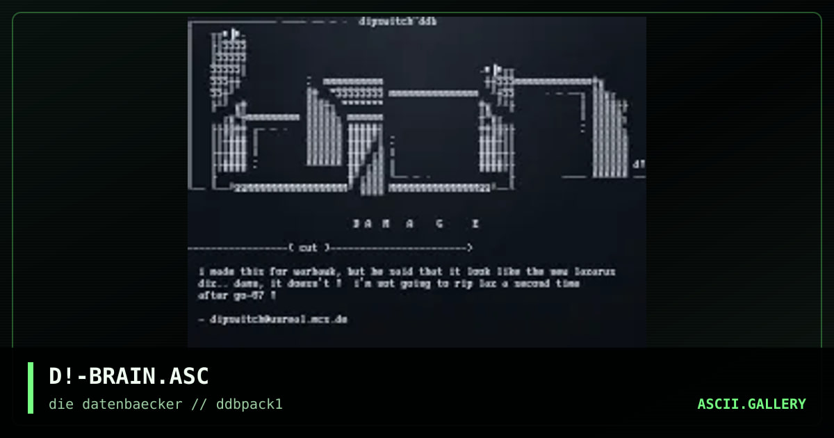 brain damage, by dipswitch, 1997