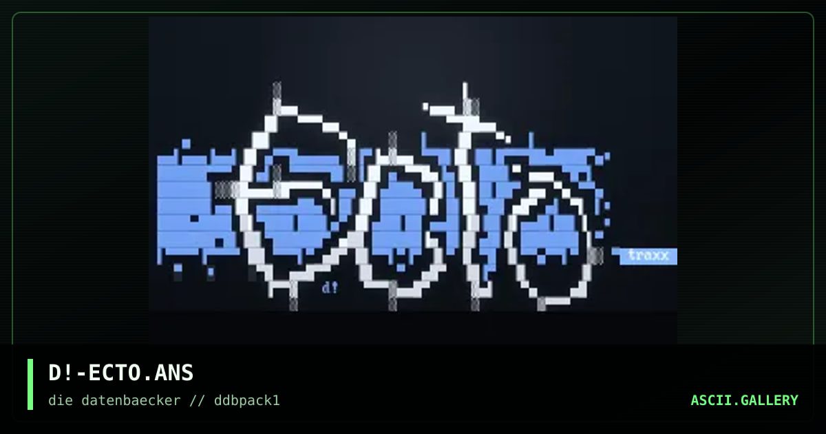 ectotraxx logo, by dipswitch, 1997
