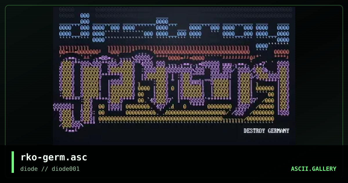 rko-germ.asc, by rick zero, 1999