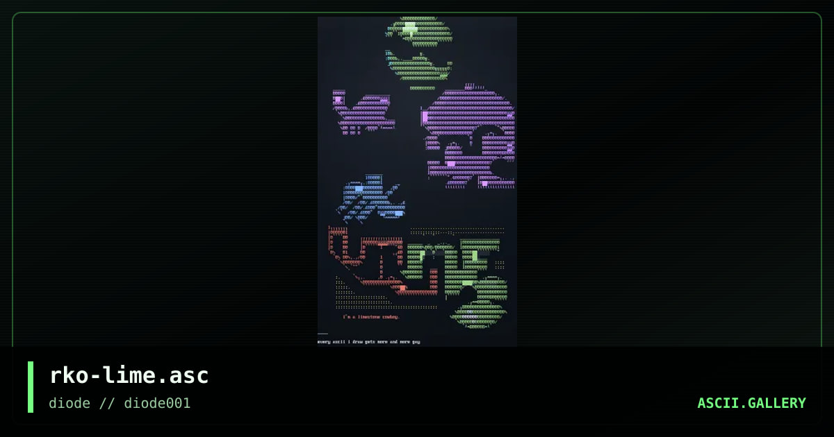 rko-lime.asc, by rick zero, 1999