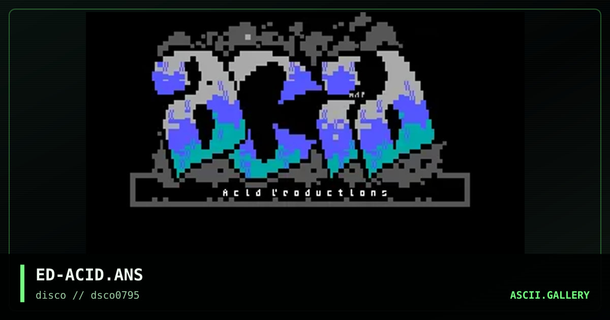 ACiD, by ellisdee, 1995