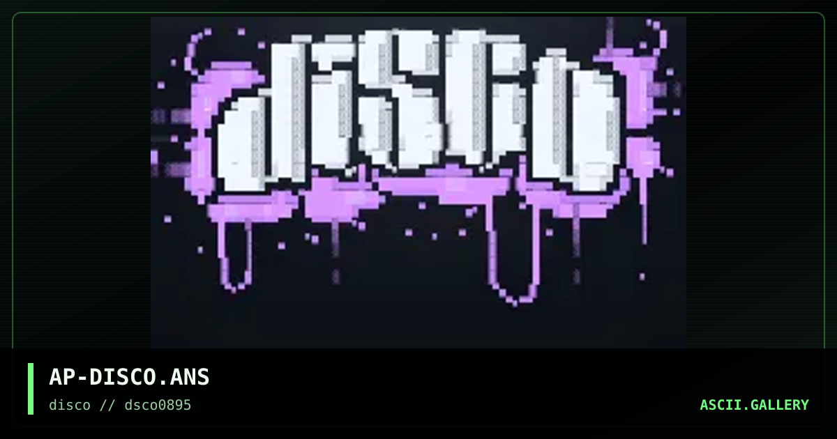 Disco, by apocalypse, 1995