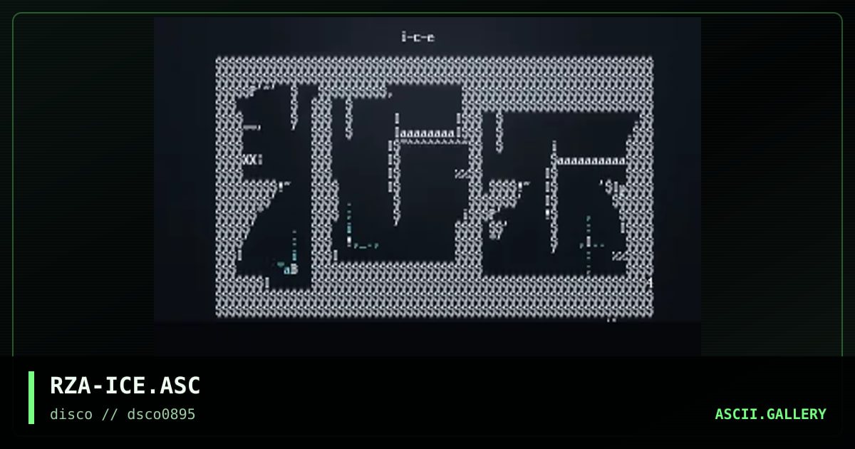 Ice, by the rza, 1995